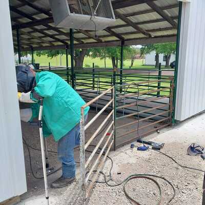 Sheep barn gate- Thanks Travis!