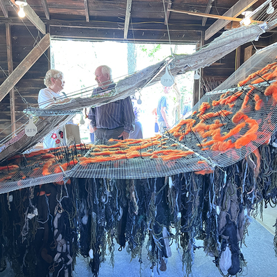 Open Studio by Ursula Emery McClure, architect-in-residence. RESOURCE quilt. Photo by Bridget Bryan