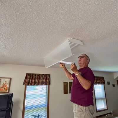 Several of our lights need replaced due to bad ballasts .