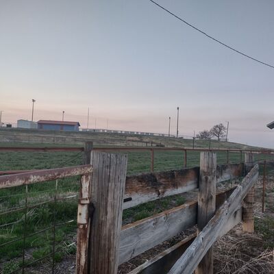 Rodeo arena before renovation by volunteers